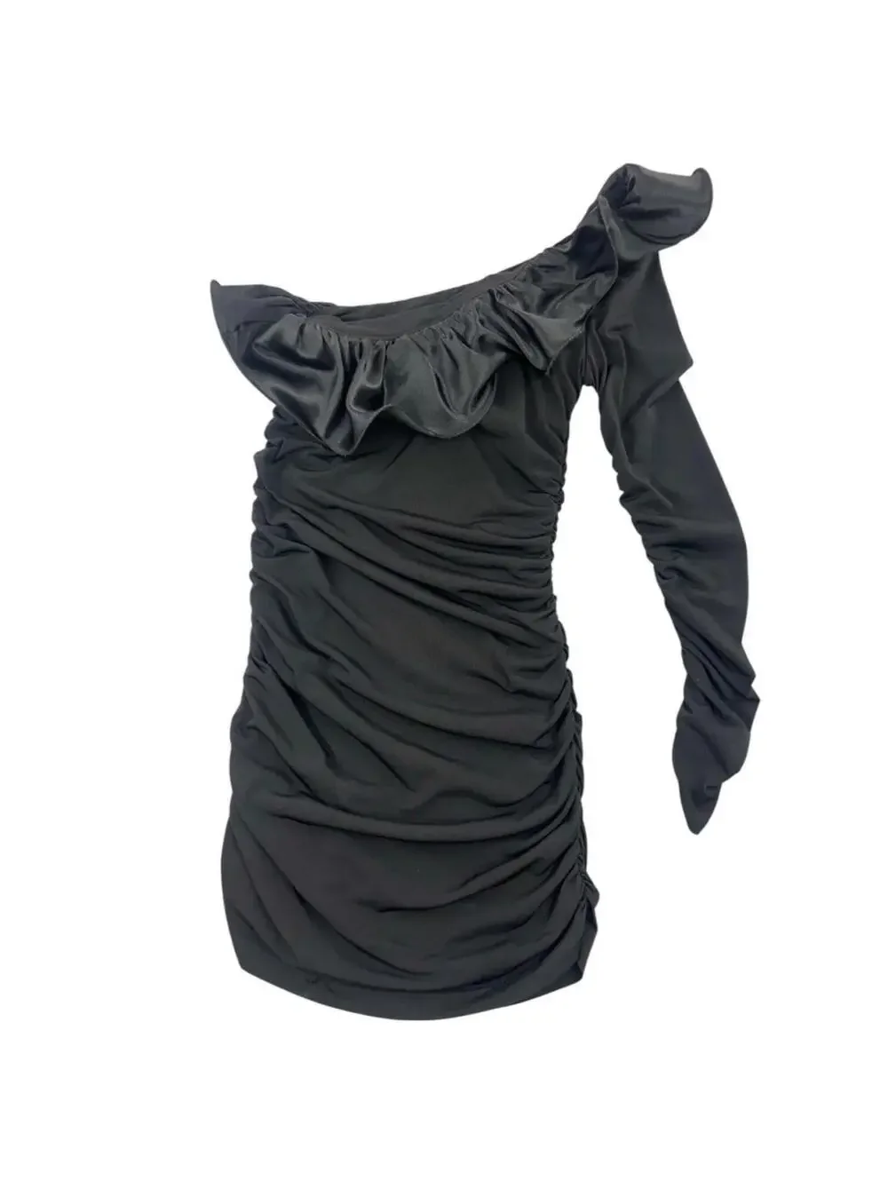 Y2K Arden B. Ruffled‎ One Shoulder Mini Dress